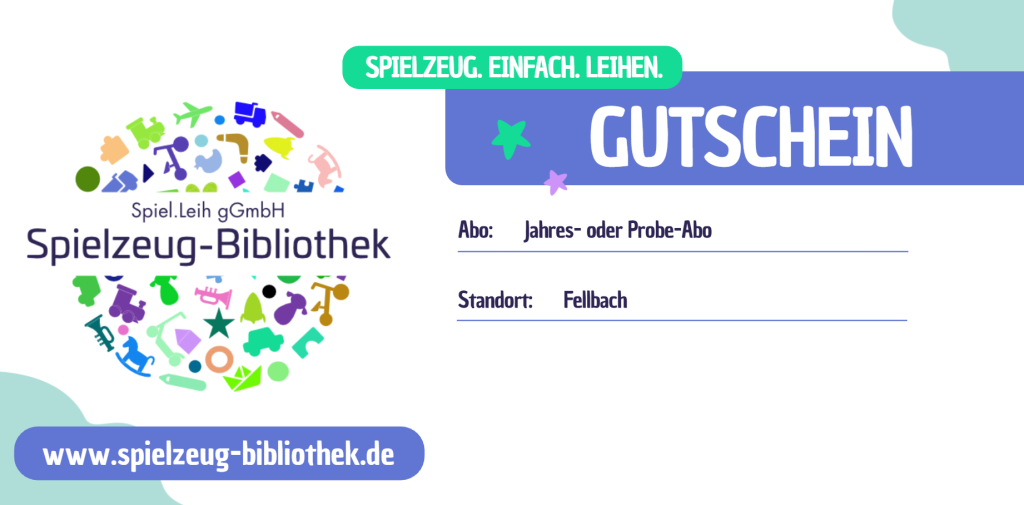 Gutschein als Geschenk für Kinder 0-7 Jahre. Geburtstag, Taufe, Geburtsgeschenk